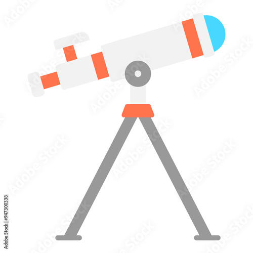Telescope Flat Icon