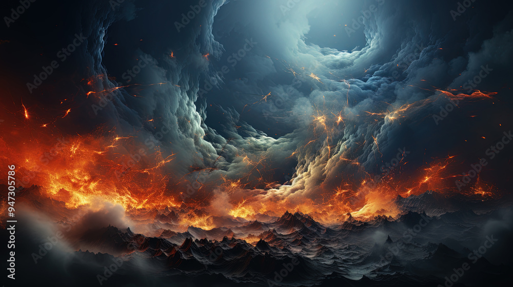 Fototapeta premium The Stunning And Violent Cloud formations of Jupiter