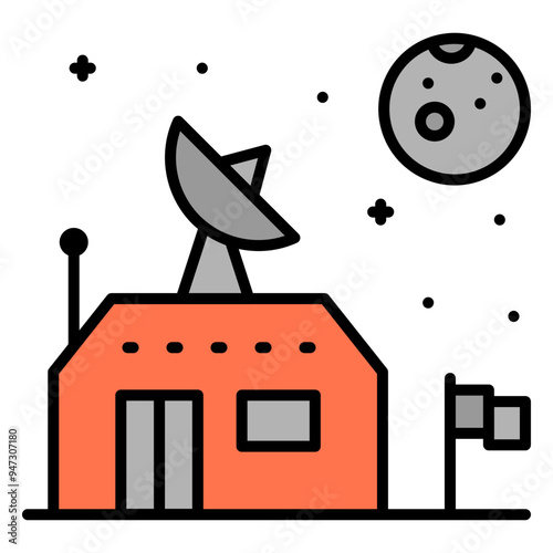 Space Base  Filled Icon Filled Icon
