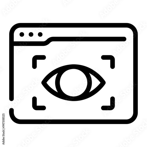 visibilty line icon