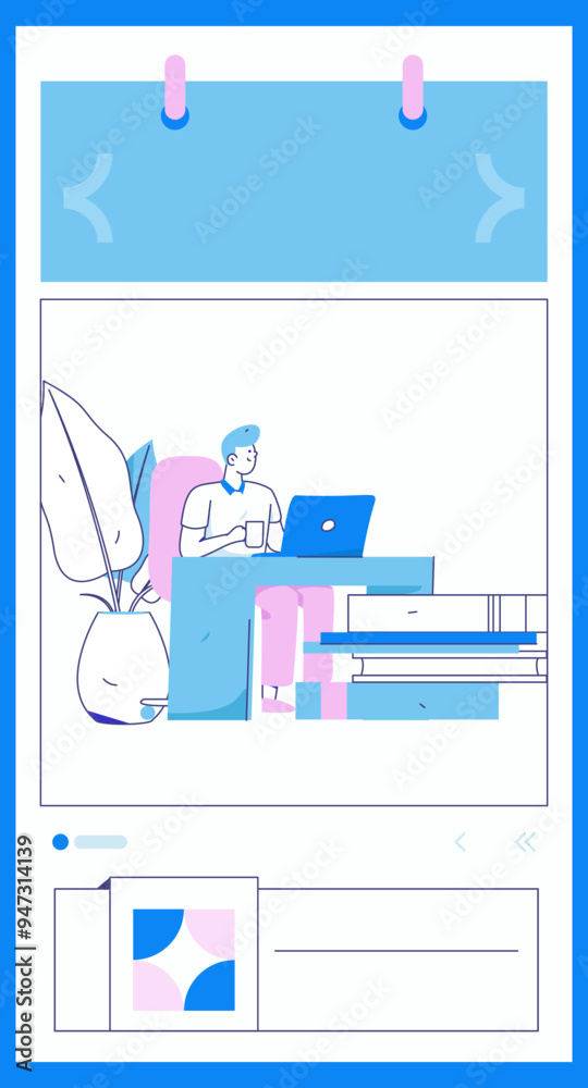 Flat vector illustration of business people operating work scene
Flat vector illustration of business people operating work scene