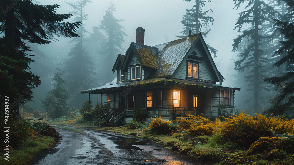 The House in Foggy Forest The House in Foggy Forest