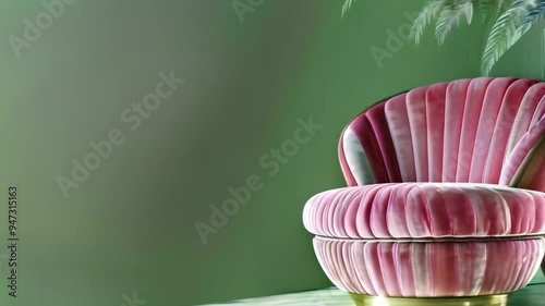 pink beautiful chair ,generative ai