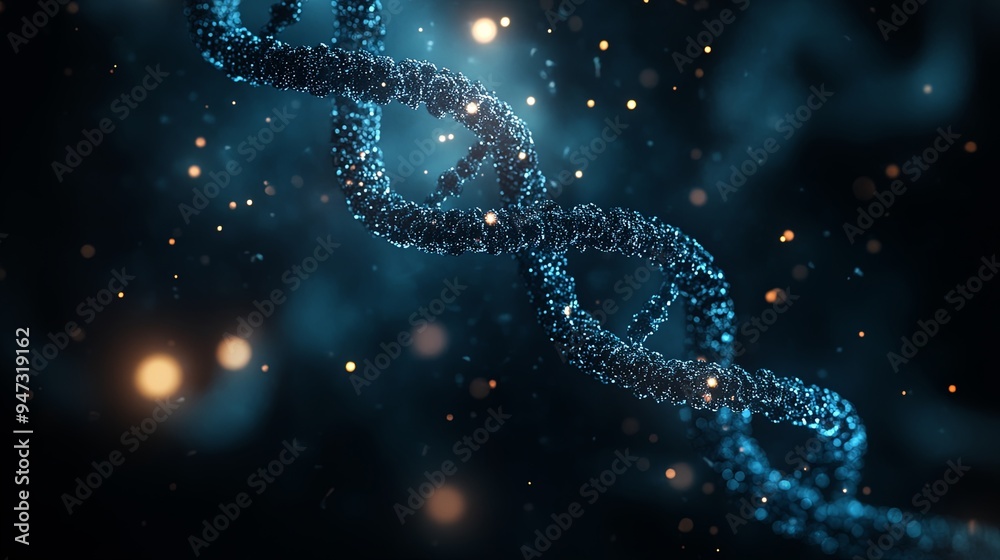 DNA Helix Structure D Rendered Molecular Model DNA Helix Structure D Rendered Molecular Model