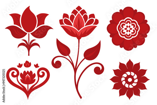 Vibrant Floral Clip Art: Elegant and Eye-Catching Designs