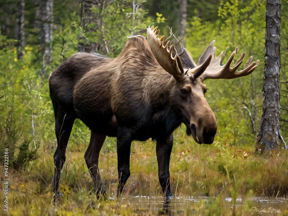 elk in the woods