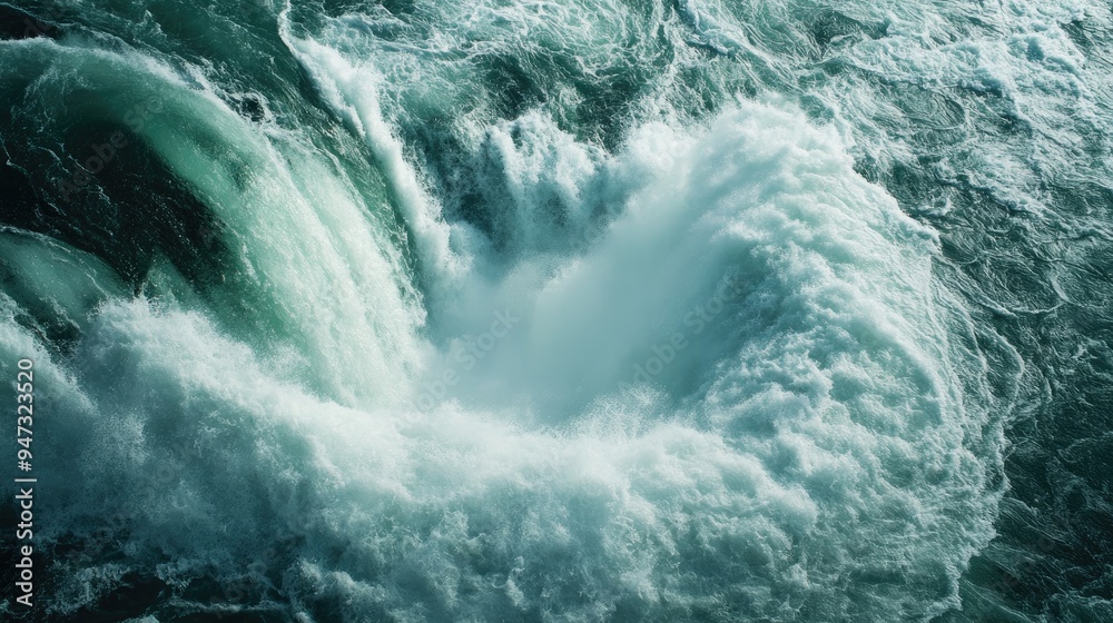 A close-up of the water at Niagara Falls, showing the swirling currents and rapids. A close-up of the water at Niagara Falls, showing the swirling currents and rapids.