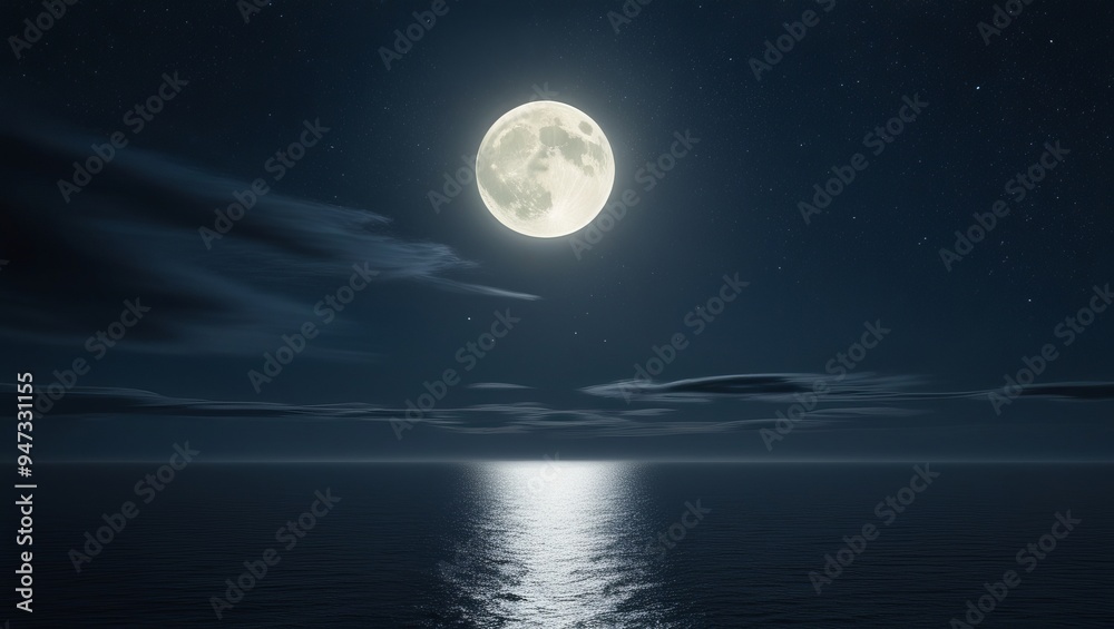 Fototapeta premium moon over the sea