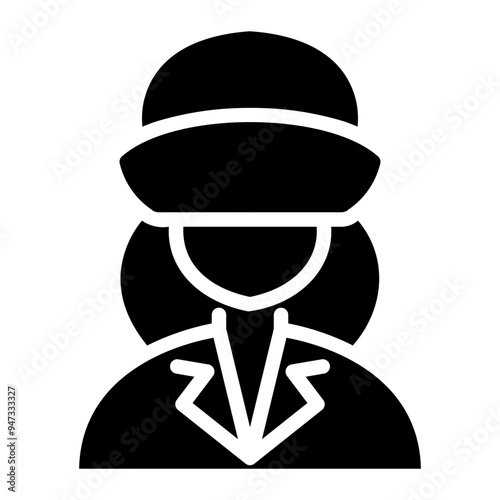 policewoman Solid icon