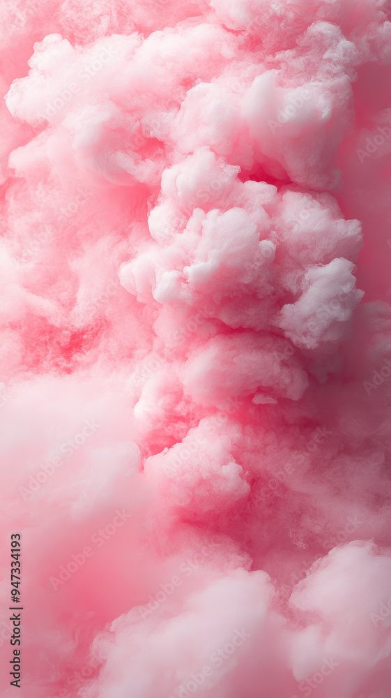 Fototapeta premium Fluffy Pink Cotton Candy Texture