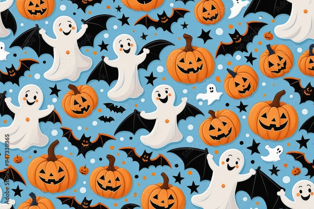 halloween seamless pattern background halloween seamless pattern background