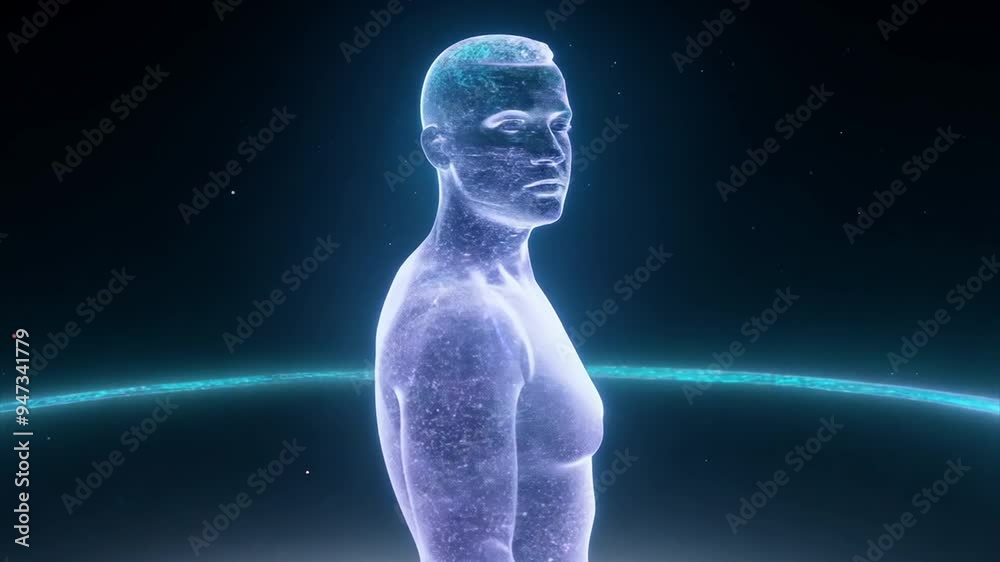 man, male body, hologram man, male body, hologram