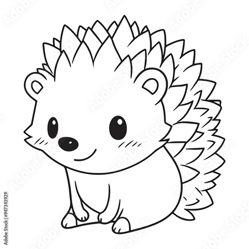 A smiling hedgehog