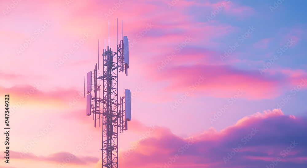Telecommunications Tower Against a Dramatic Cloudy Sky
Telecommunications Tower Against a Dramatic Cloudy Sky