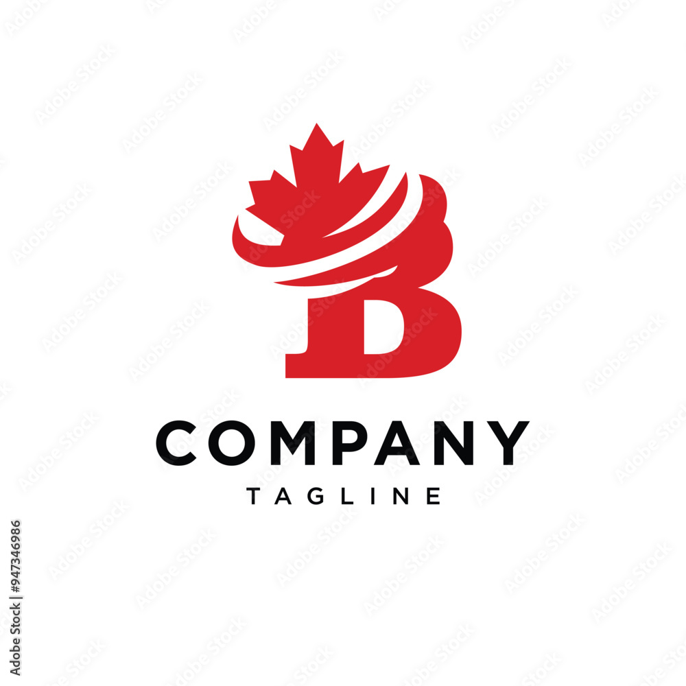 Letter B Mapple Leaf logo icon vector Letter B Mapple Leaf logo icon vector