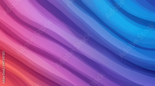 Captivating abstract rainbow background with vibrant gradient lines, perfect for a modern design that pops on any screen.