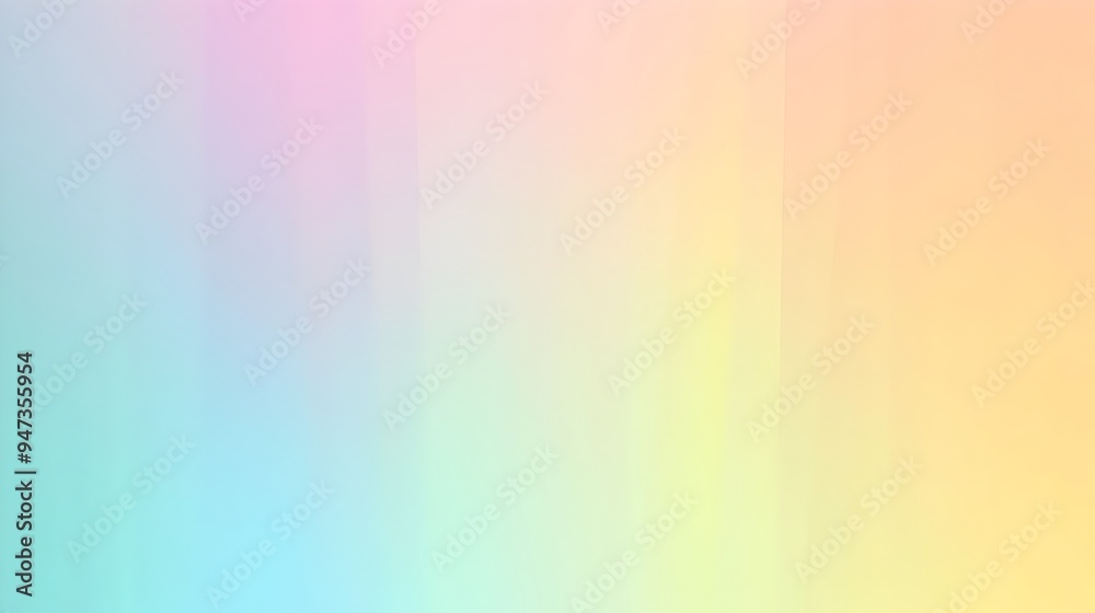Obraz premium Serene Pastel Gradient Abstract Background with Subtle Color Transitions Leaving the Middle Space Clear for Elegant Text Overlay or Placement