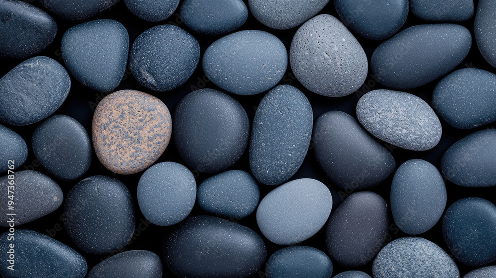 A serene collection of smooth pebbles showcasing various shades of blue, perfect for backgrounds or natural decor. A serene collection of smooth pebbles showcasing various shades of blue, perfect for backgrounds or natural decor.