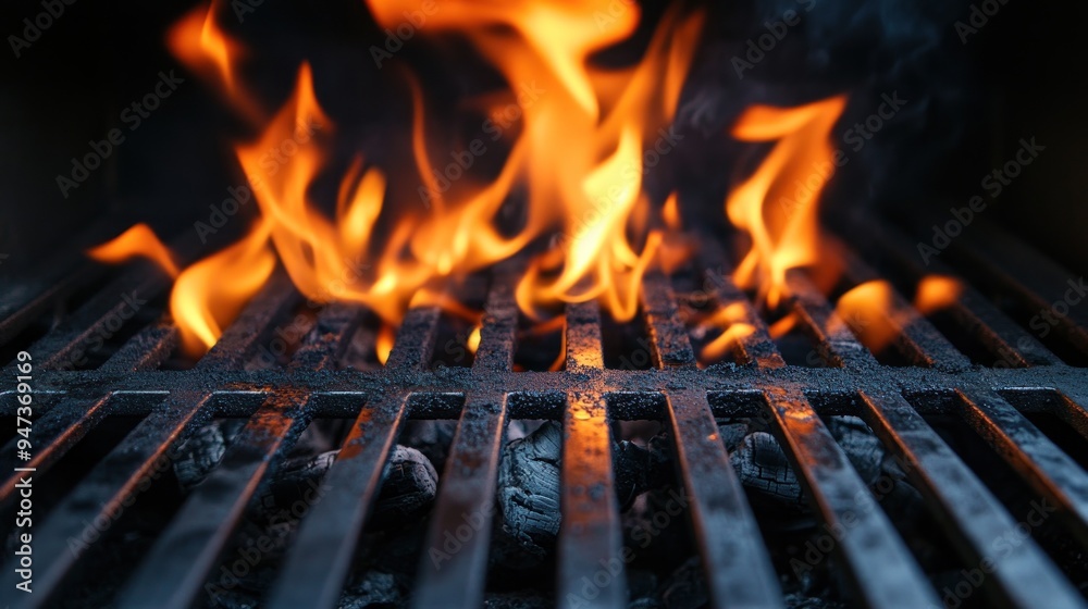 Grilling Fire - Blazing Hot Barbecue Grilling Fire - Blazing Hot Barbecue