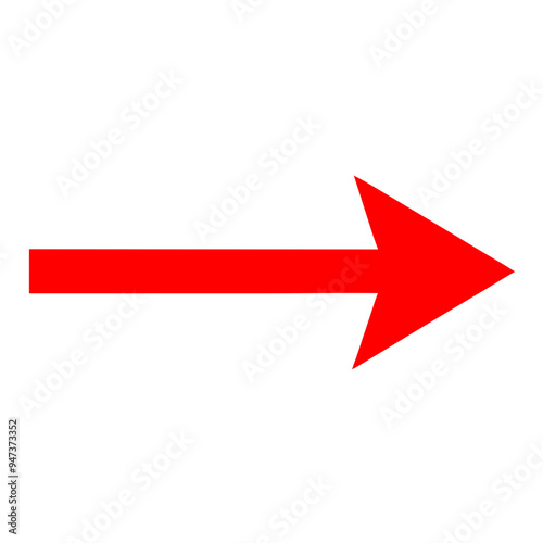 long red arrow to the right with no bg