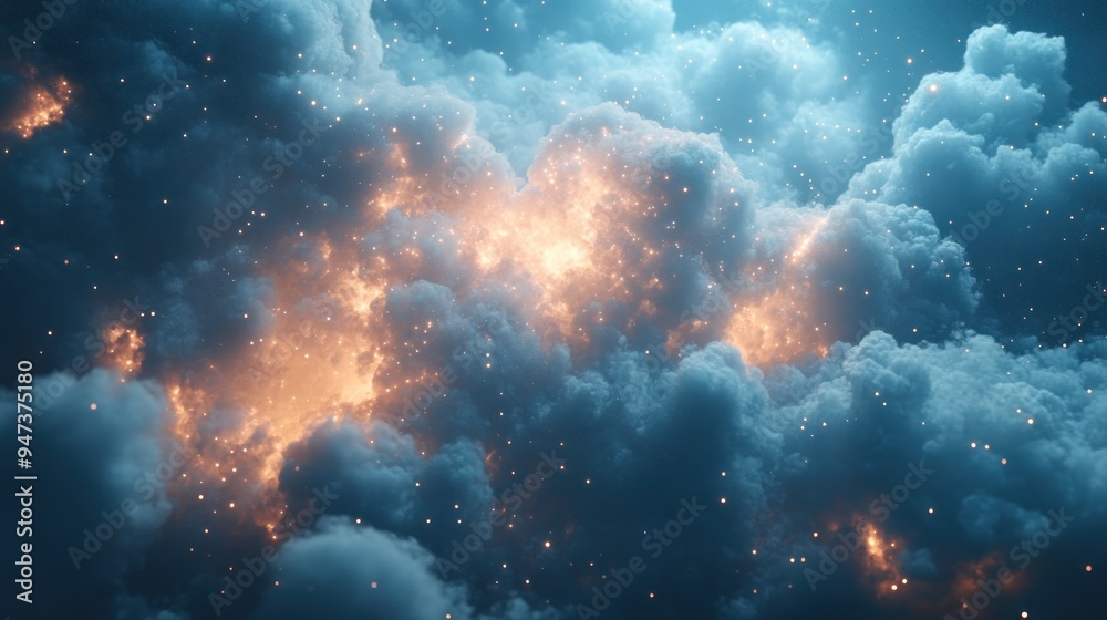 A 3D cloud shows animated data uploads and downloads in a digital workspace, highlighting dynamic interaction with cloud storage. A 3D cloud shows animated data uploads and downloads in a digital workspace, highlighting dynamic interaction with cloud storage.