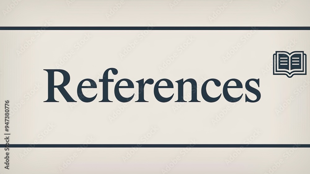 Stylized References Graphic with Book Icon Stylized References Graphic with Book Icon