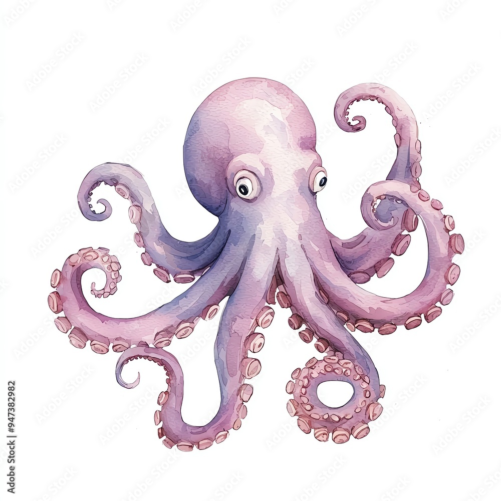 A vibrant illustration of a playful octopus with detailed tentacles and a curious expression, perfect for marine-themed designs. A vibrant illustration of a playful octopus with detailed tentacles and a curious expression, perfect for marine-themed designs.