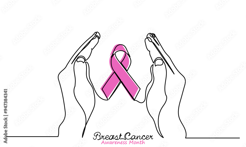 Pink October Breast Cancer Awareness Month, two hand-holding pink Ribbon to support people's lives and illness. Breast Cancer Awareness Month Concept isolated on white background.illustration.
Pink October Breast Cancer Awareness Month, two hand-holding pink Ribbon to support people's lives and illness. Breast Cancer Awareness Month Concept isolated on white background.illustration.
