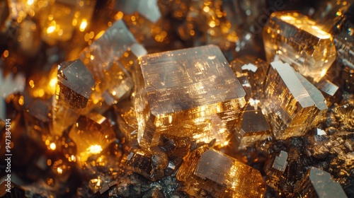 Minerals: Natural substances with specific chemical formulas, minerals such as iron, copper, and gold are extracted for use in construction and technology sectors.
