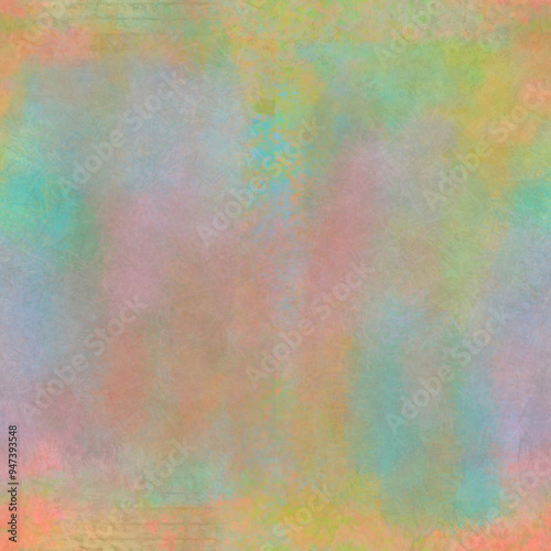 Abstract colorful blurry painted seamless pattern Grunge gradient effect Grainy multicolor background