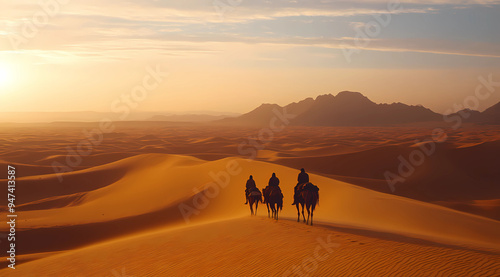 Desert Nomad Caravan: Leading Expeditions Through Vast Desert Terrains