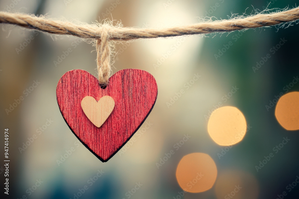 Valentines Day background with red heart Valentines Day background with red heart