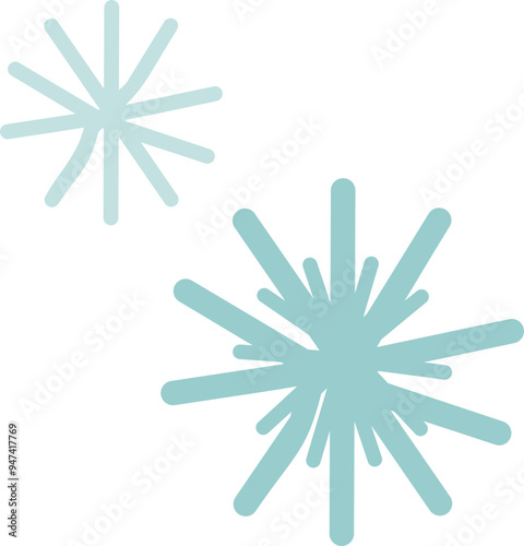 Christmas snowflake illustration