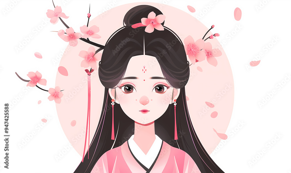girl in a pink dress girl in a pink dress