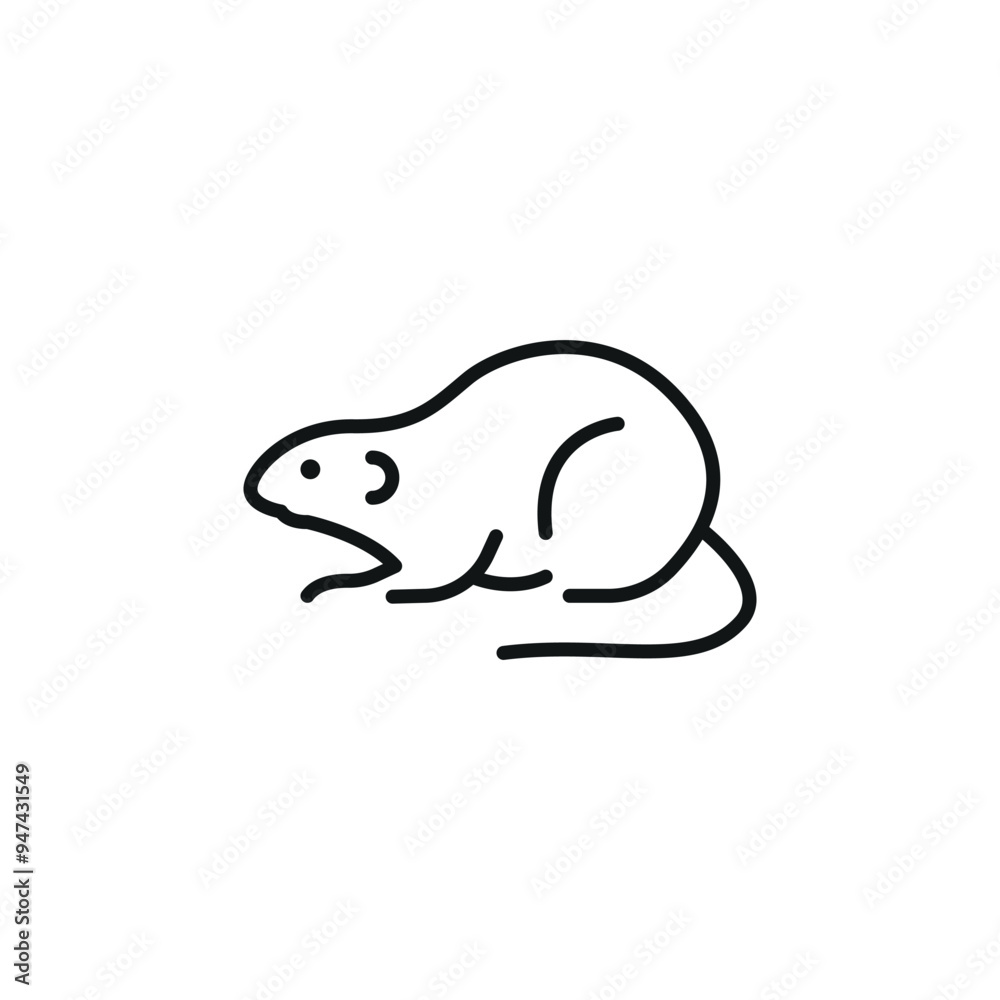 Muskrat icon. Simple muskrat icon for social media, app, and web design. Vector illustration. Muskrat icon. Simple muskrat icon for social media, app, and web design. Vector illustration.