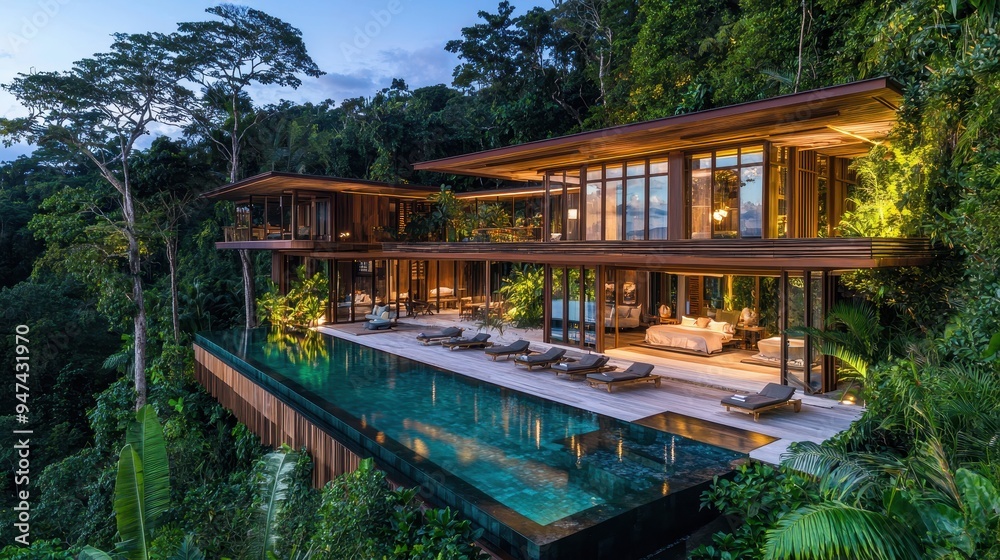 Modern Luxury Villa with Infinity Pool and Jungle Views Modern Luxury Villa with Infinity Pool and Jungle Views