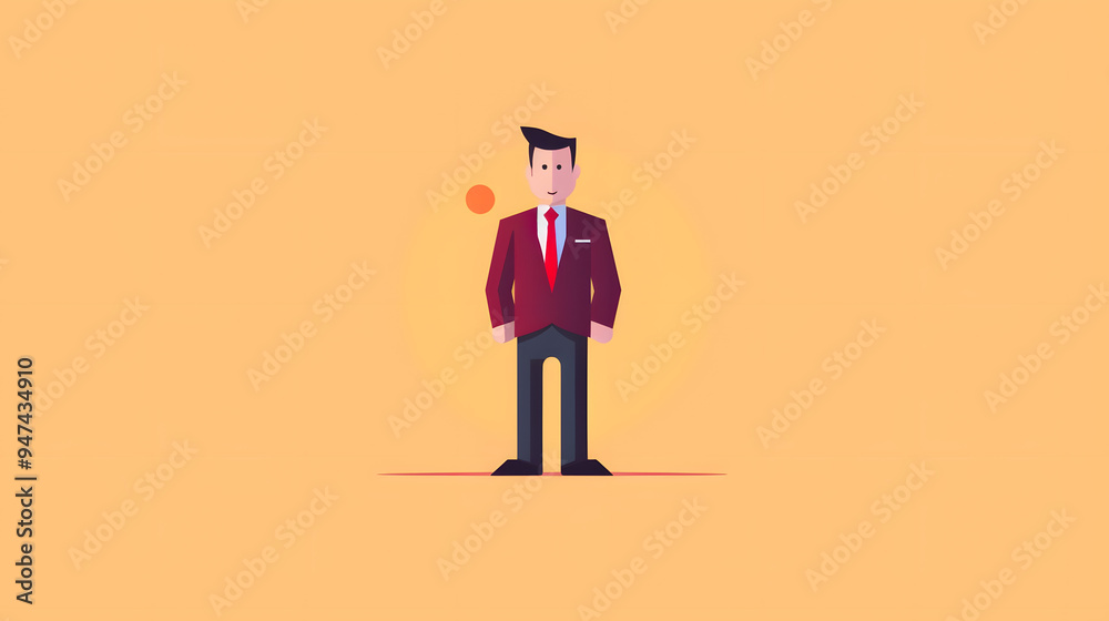 Human Resources Manager Illustration Logo Human Resources Manager Illustration Logo