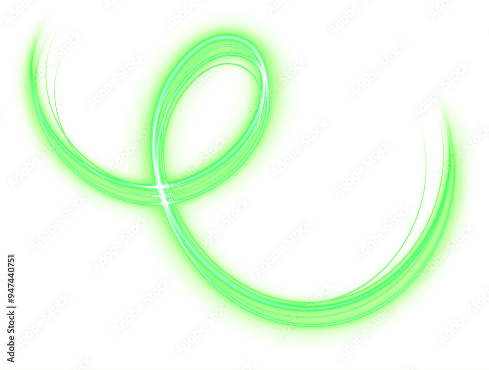 Green Glowing Swirl