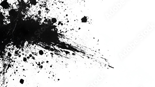 Grunge Splash Marks on Contrasting Monochrome Background