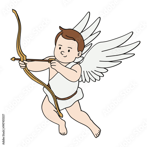 Cupid with arch