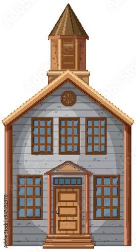 Charming Two-Story Wooden House