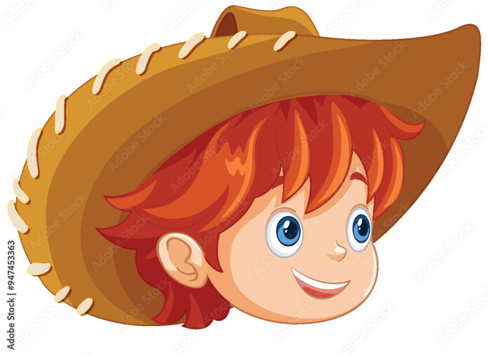 Happy Cowboy with Red Hair Happy Cowboy with Red Hair