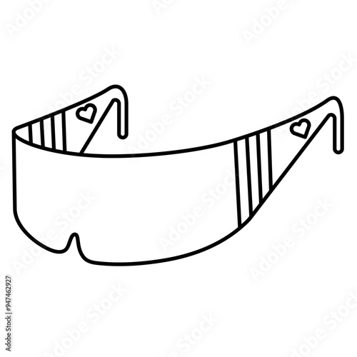 sunglasses line icon