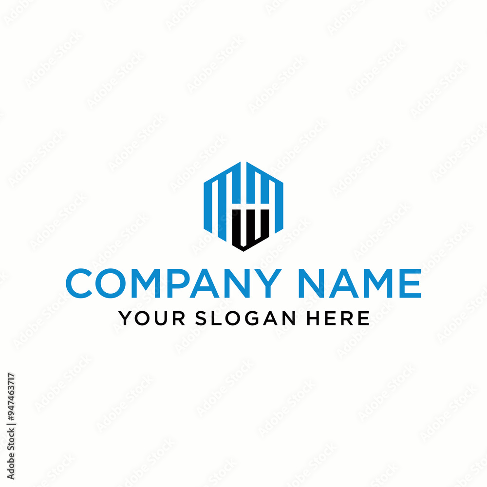 MWM letter logo in the form of hexagons and cube logos with letter designs for corporate identity MWM letter logo in the form of hexagons and cube logos with letter designs for corporate identity