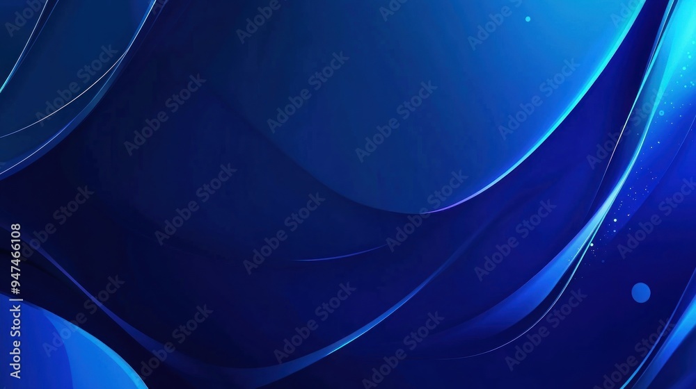 Obraz premium Abstract Blue Background with Smooth Lines
