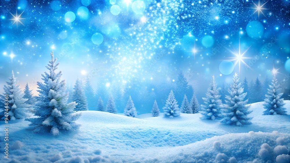 Bright Blue Winter Snow Landscape for Christmas Background. Perfect for: Christmas, Winter holidays Bright Blue Winter Snow Landscape for Christmas Background. Perfect for: Christmas, Winter holidays