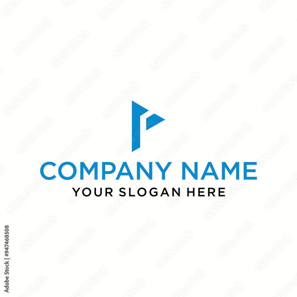 the creative design lines the P triangle shape and the triangle logo with the letter design for corporate identity. the creative design lines the P triangle shape and the triangle logo with the letter design for corporate identity.