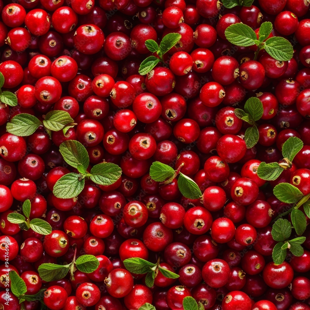 Lingonberry texture background, Vaccinium vitis-idaea fruits pattern, many partridgeberry mockup Lingonberry texture background, Vaccinium vitis-idaea fruits pattern, many partridgeberry mockup