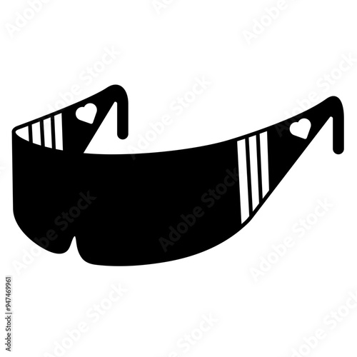 sunglasses glyph icon