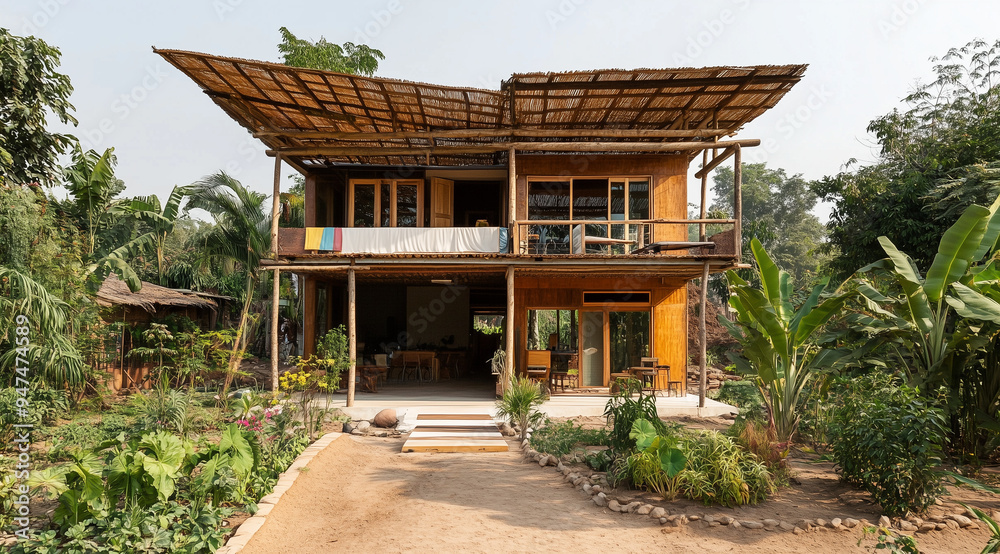 Image showcasing Eco-Village Common House: Orchestrating Sustainable Community Living ...